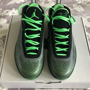 Air Jordan 2011 Warrior pack - neon lime/black retro